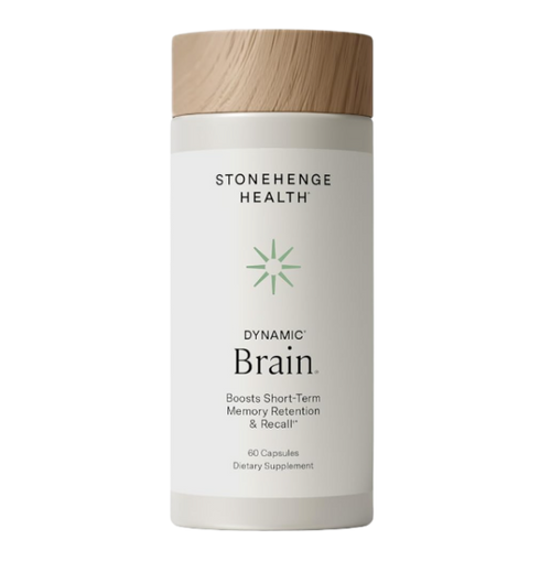 Stonehenge Health Dynamic Brain | BacoMind® for Recall Memory Focus - 60ct | Brain Supplements for Memory and Focus Nootropic Retention Cognitive Support Phosphatidylserine DHA Choline Huperzine A