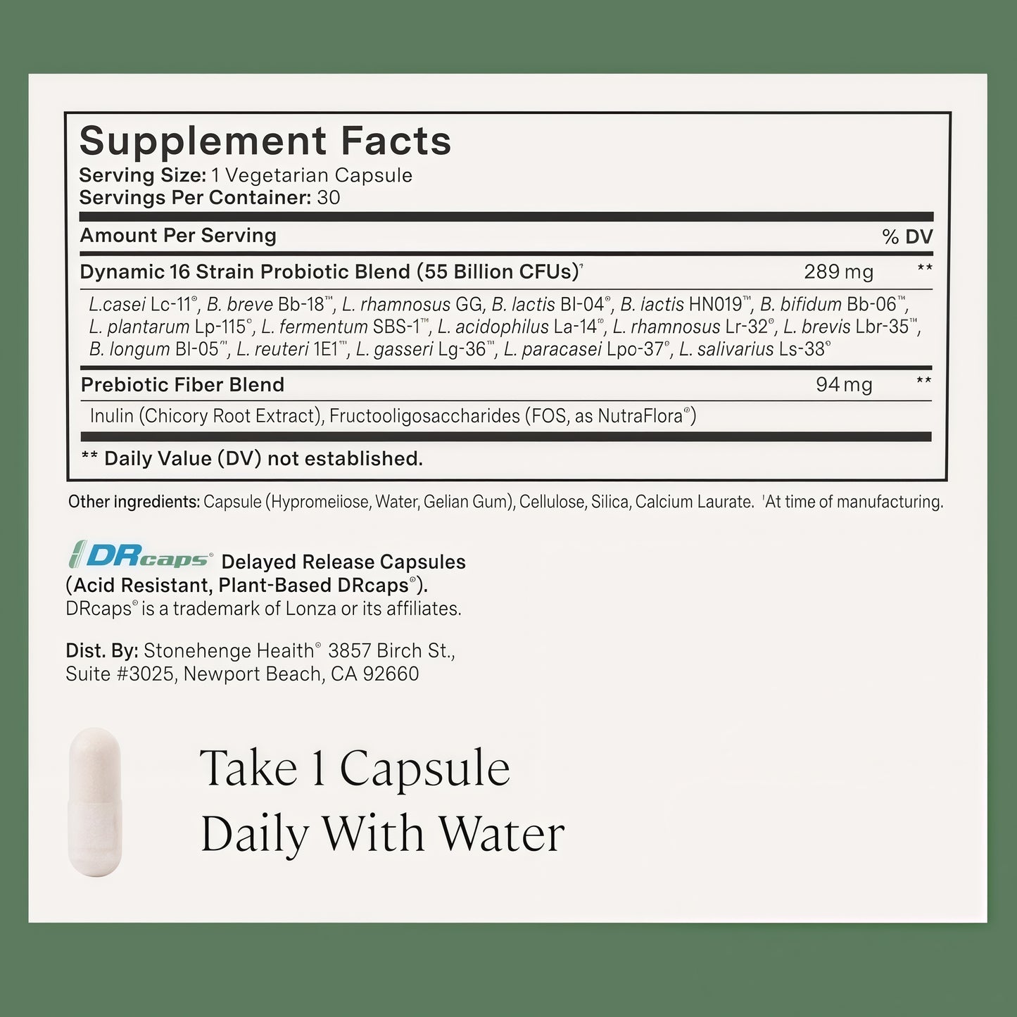 Stonehenge Health Dynamic Biotics® | Probiotic Gut Immune Support - 30 Day