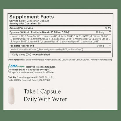 Stonehenge Health Dynamic Biotics® | Probiotic Gut Immune Support - 30 Day
